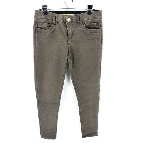 Democracy AB Technology Skinny Jeans Booty Lift Comfort Waist Mushroom Brown 6 - Picture 2 of 11